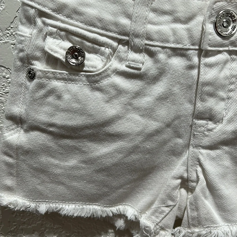 Gymboree & Justice premium jeans SET white floral  size 5 GUC